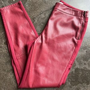 White House Black Market Faux Leather Pants - Size 8
